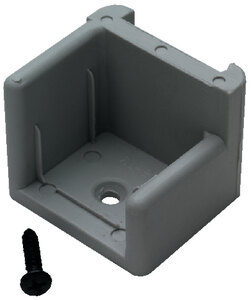 PONTOON ANTI RATTLE DOOR STOP (T H MARINE) Left hand hinge Gray